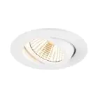 SLV New Tria 68 Spot Aluminium Weiß 8.3W 750lm 38D - 930 Warmweiß | Ausschnitt 68mm -  Höchste Farbwiedergabe - Dimmbar 